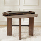 Gorman Dining Game Table with Walnut Finish.