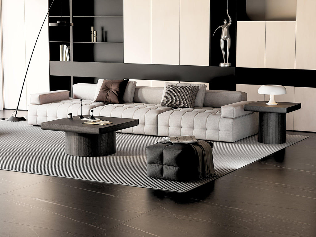 Modern Wood Nesting Coffee Table Set for Versatile Spaces.