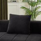 Curved Sectional Sofa with 6 Pillows for Any Room.