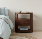Artisan Solid Wood Bedside Table - Bordeaux Design.