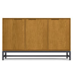 Oak Sideboard Buffet with 3 Doors and Storage.