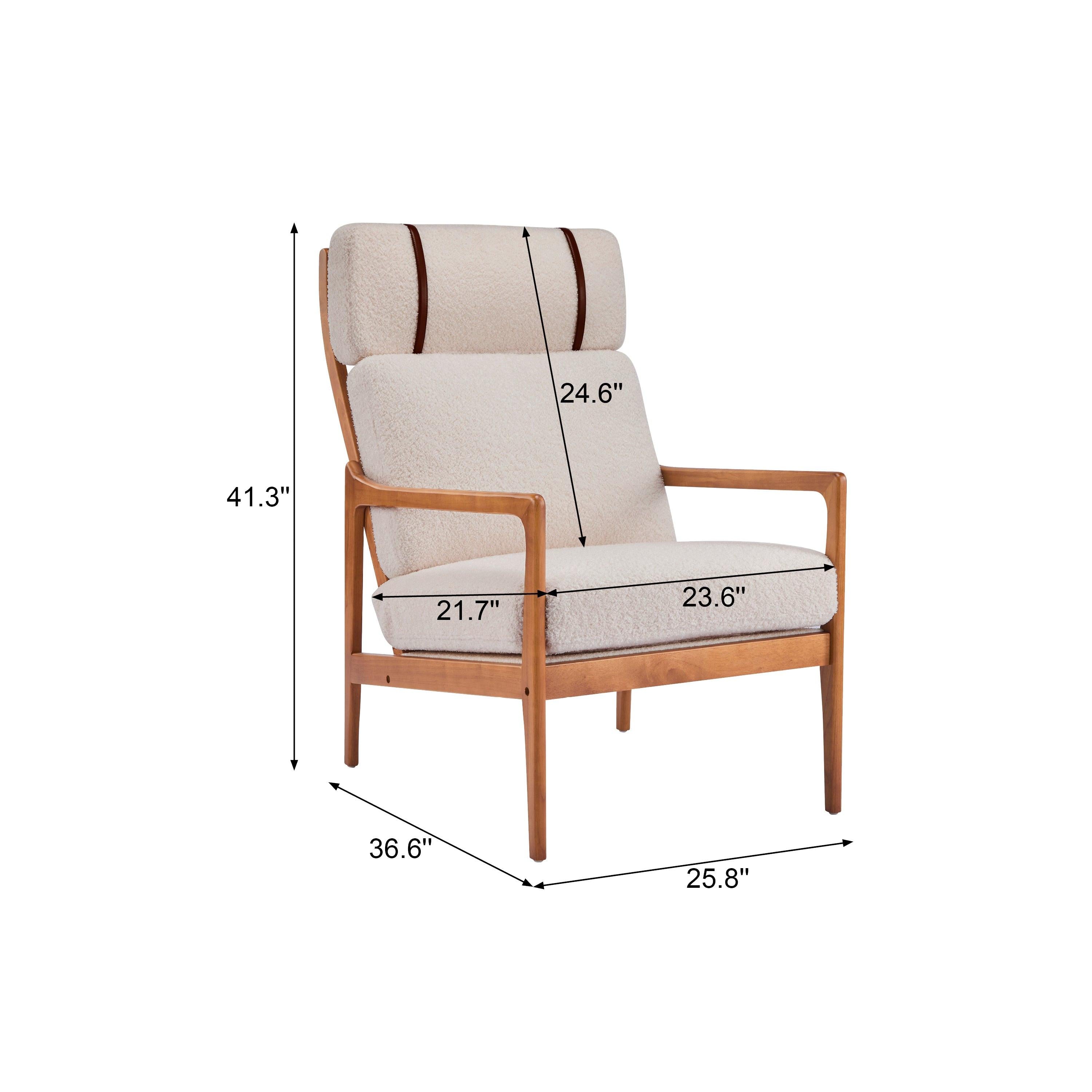 Mid Century Modern Accent Armchair for Comfortable Seating.