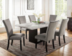 Marble Top Dining Table Set with 6 Chairs.