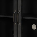 Stylish Black Storage Cabinet for Living Room.