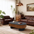 43.7'' Modern Coffee Table with Hidden Storage and Removable Top.