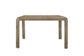 Counter Height Oak Table with Knotty Veneer.
