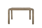 Counter Height Oak Table with Knotty Veneer.