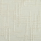 Close-up of chenille upholstery pattern on the U-shaped sectional sofa with ottoman, showing intricate woven texture.