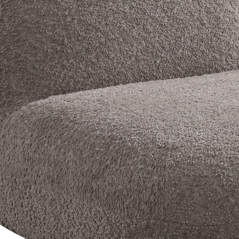 Chenille Upholstered Deer-Shaped Kids Chair, Brown.