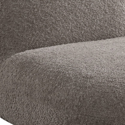 Detail of the soft chenille fabric on the brown Deer Shaped Kids Chair, showcasing its plush and textured surface.