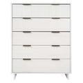 Granville 38' Chest in White (5-Drawer)
