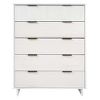 Granville 38' Chest in White (5-Drawer)