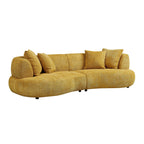 Curved Mid Century Modern Sofa for Comfortable Living.