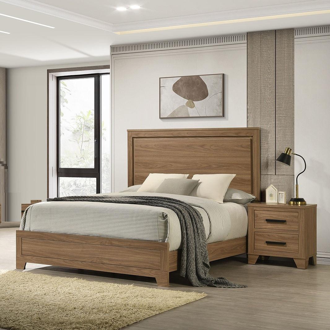 Walnut & Chestnut 3pc Bedroom Furniture Set.