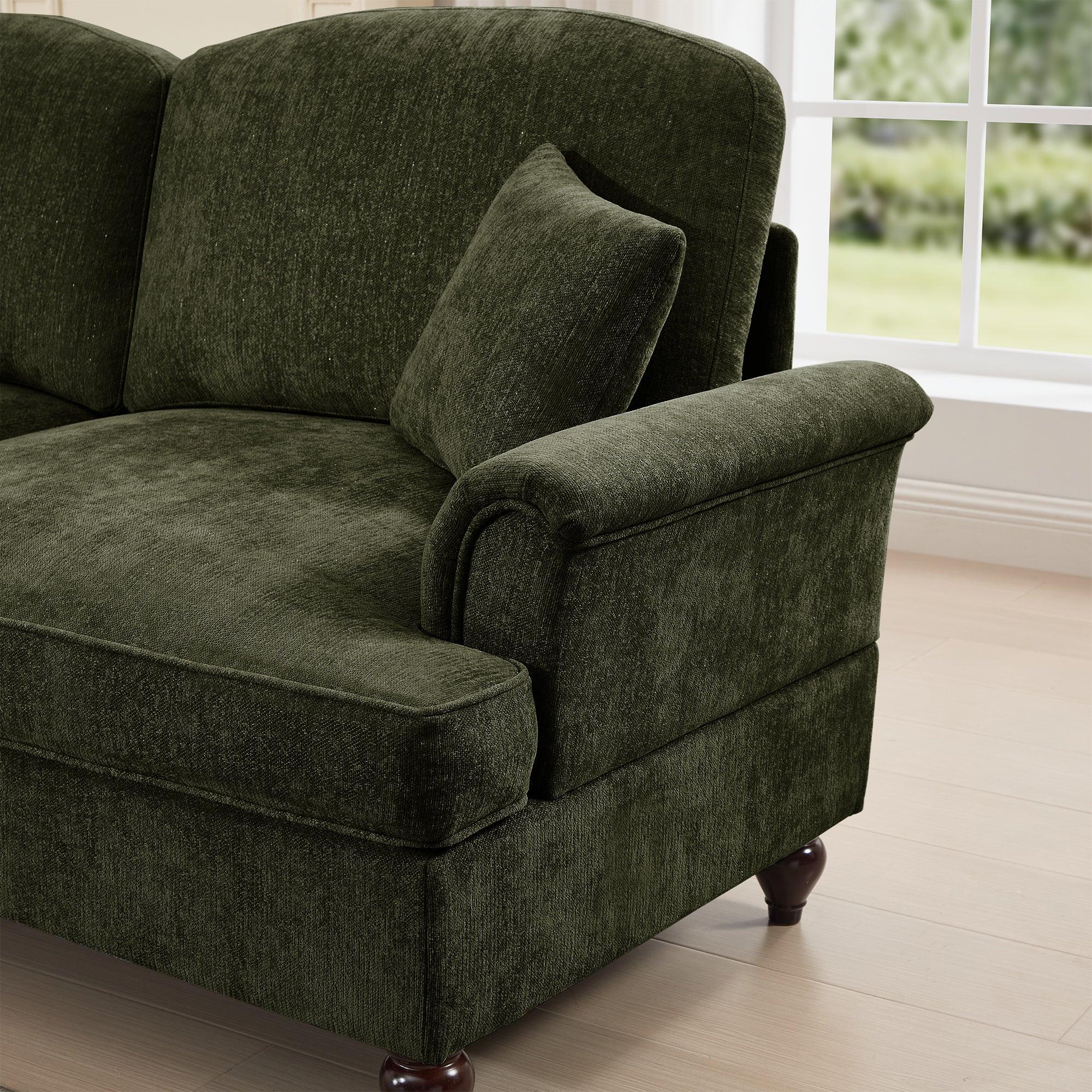 Mid Century 4 Seater Sofa with Flared Arms and Skirts.