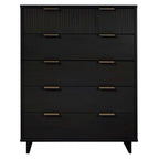 Granville 38' Chest in Black (5-Drawer)
