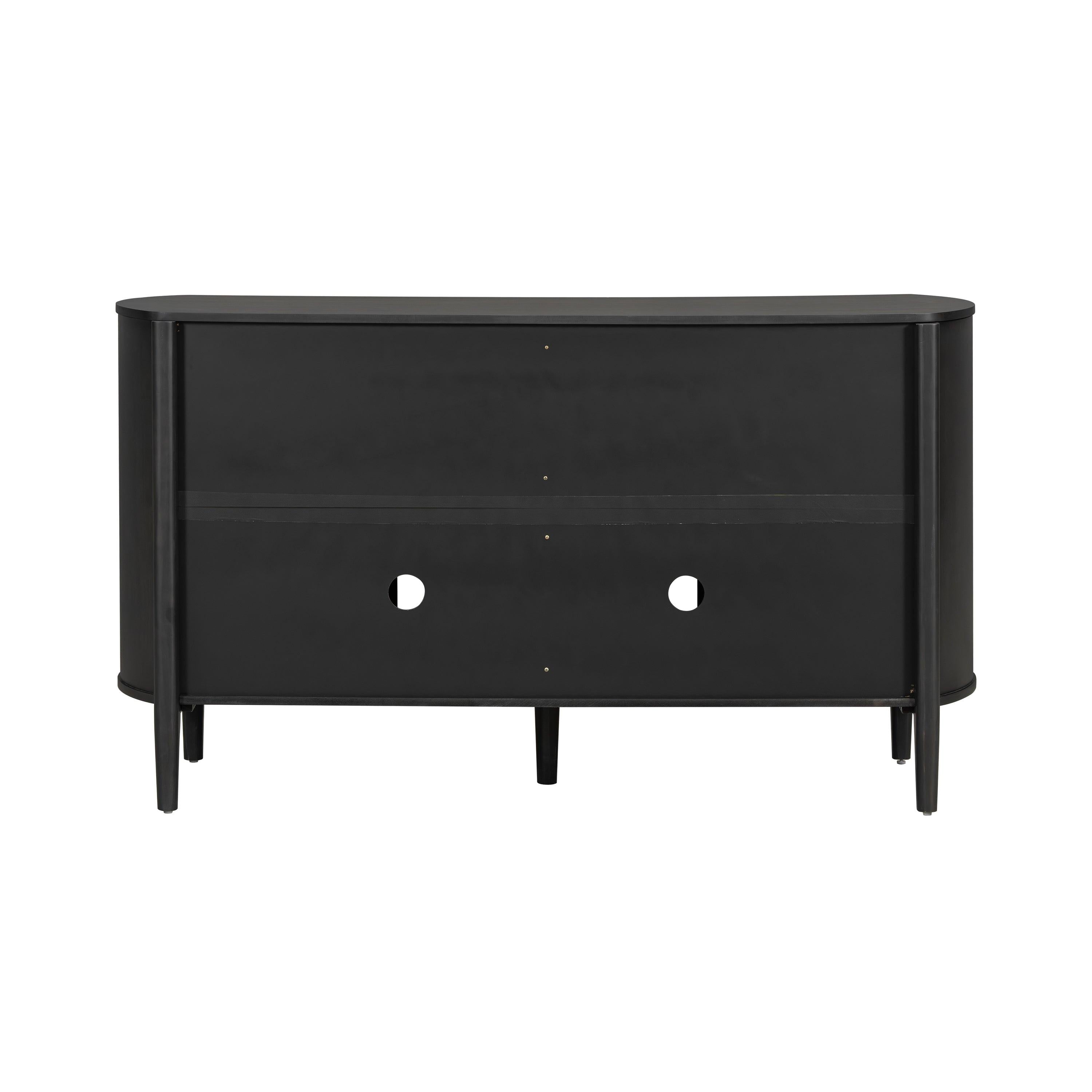 Stylish Black Storage Cabinet for Living Room.