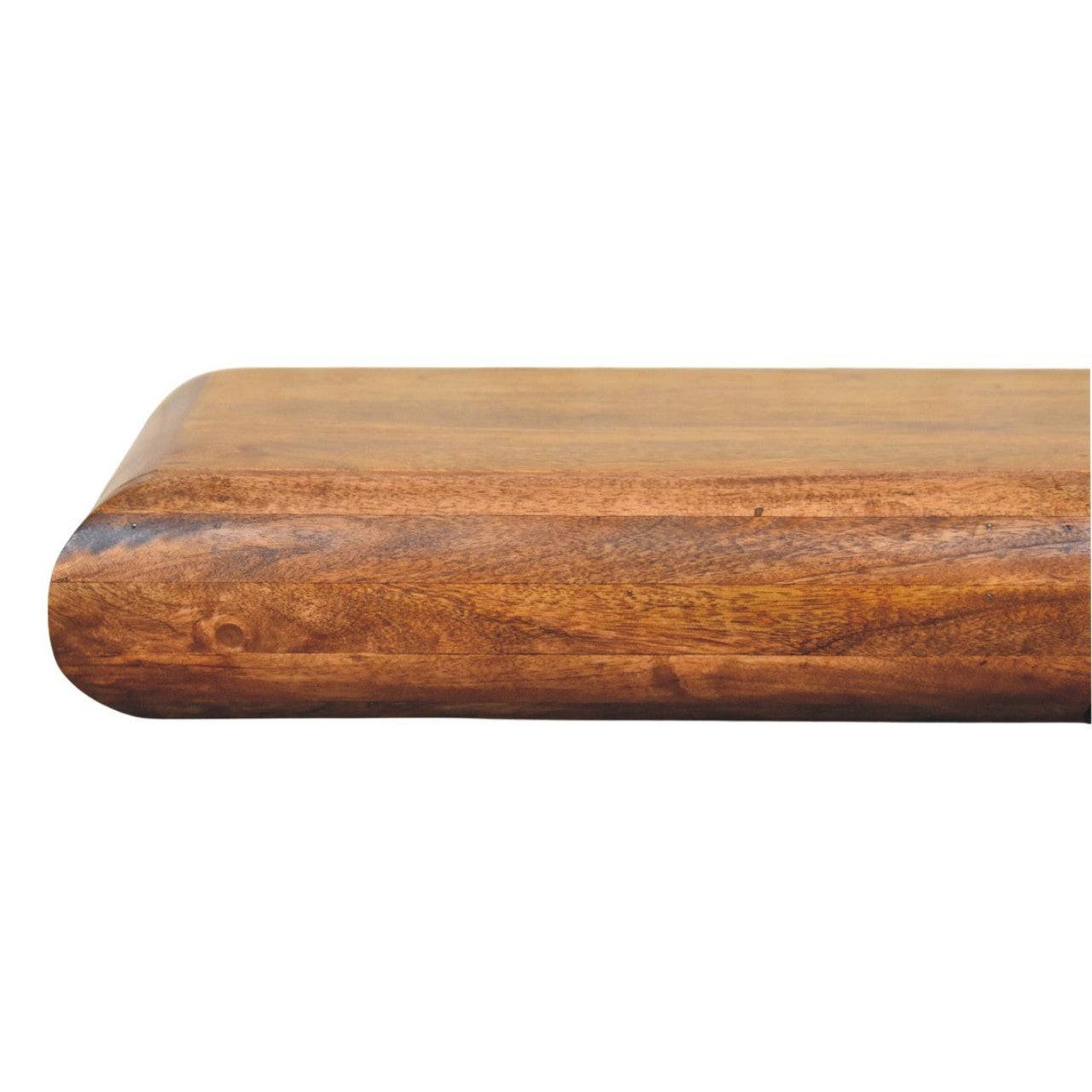 Solid Wood Wall-Mounted Console Table for Modern Spaces.