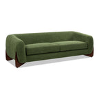 Alpine Moss Green Sherpa Sofa for Cozy Seating.