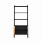 Rattan Cabinet Storage Bookshelf - Dual-Function Display Shelf.