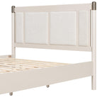 Solid Wood Queen Bed with Heavy Duty Support.
