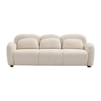 Modern Boucle Sofa - 78 in. 3 Seater Couch with Pillows.