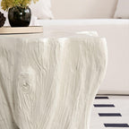Sturdy Unique Shape Coffee Table - Beige Fiberglass Design.