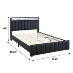 Luxury Queen Size Bed And 2 Nightstands Furniture Set.