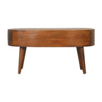 Chestnut Wave Coffee Table.
