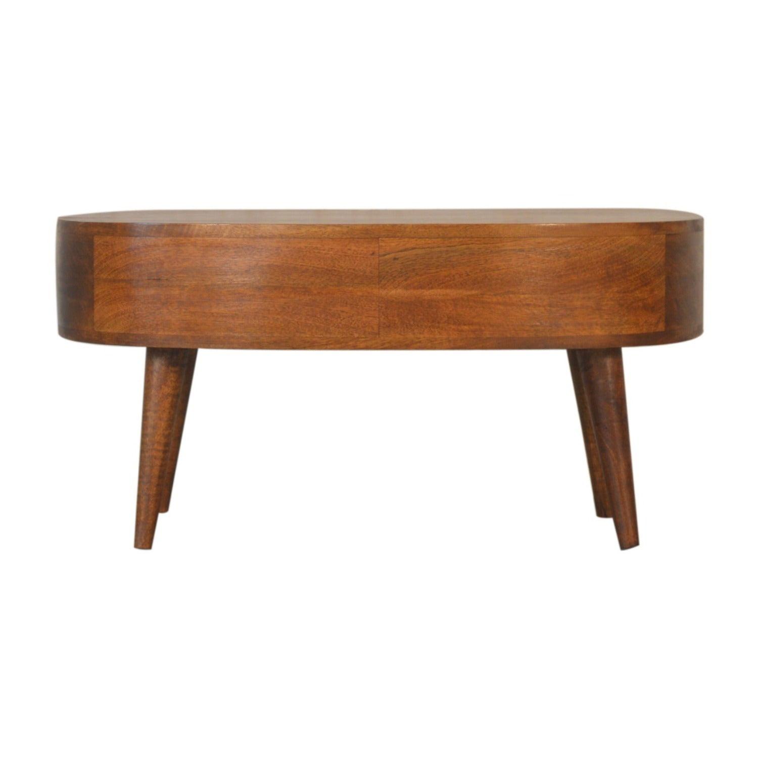 Chestnut Wave Coffee Table.