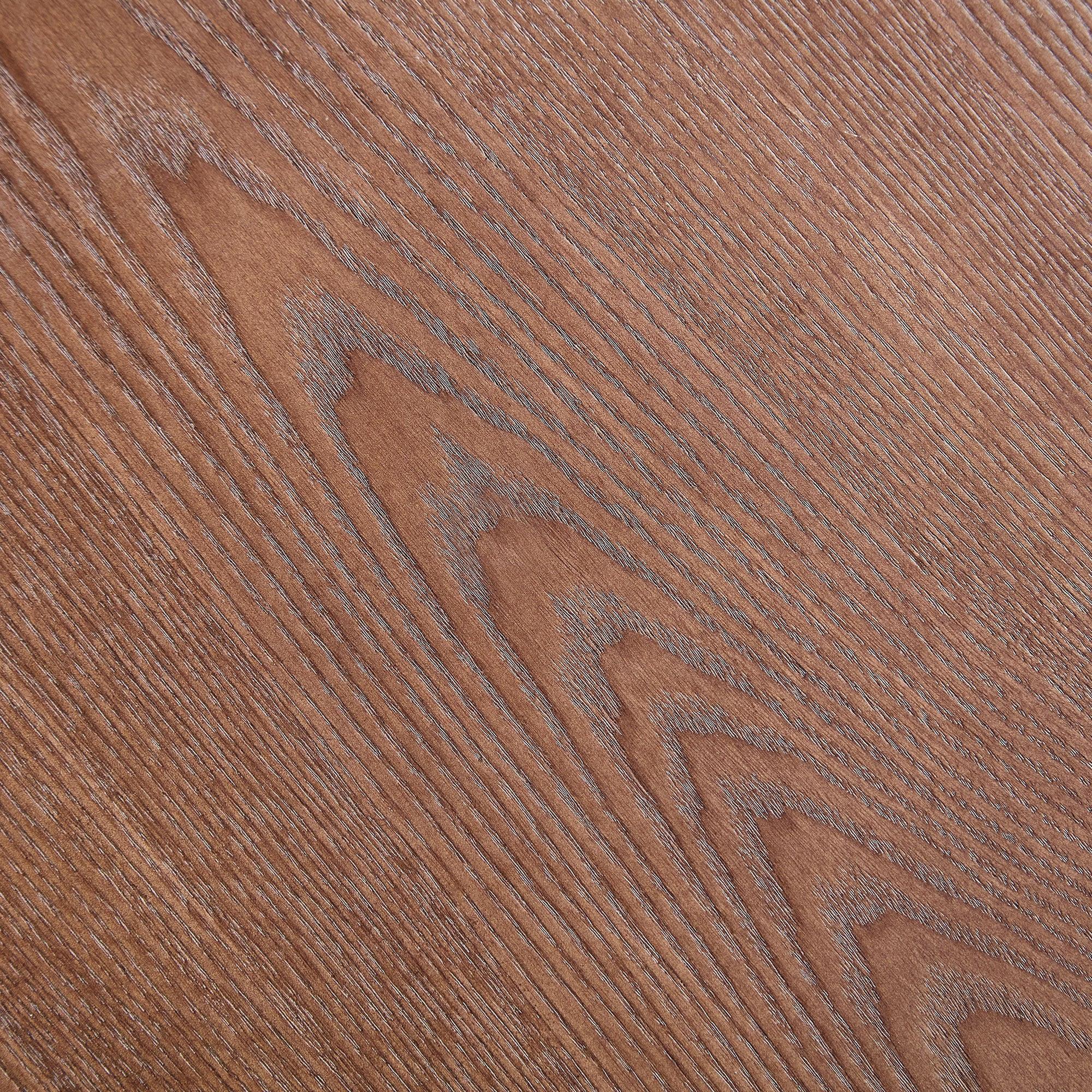 Walnut Round Coffee Table - 35.43 inch MDF with Wood Veneer.