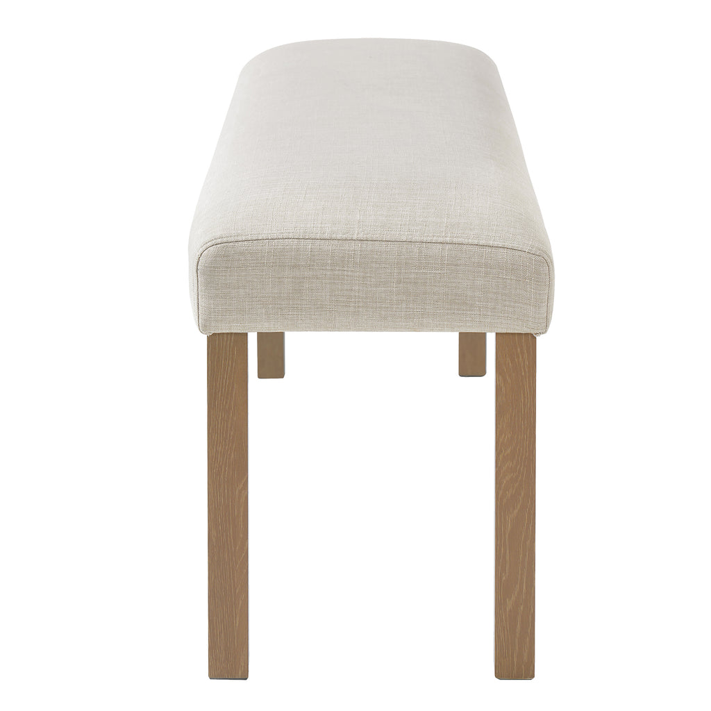 6-Piece Modern Dining Set, Rectangle Kitchen Table with 4 Upholstered Chairs & Bench, Ideal for Dining Room and Living Room, (Easy Assembly, Space Saving)