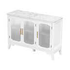 Storage Cabinet for Entrance - Large White Cabinet with 3 Doors.