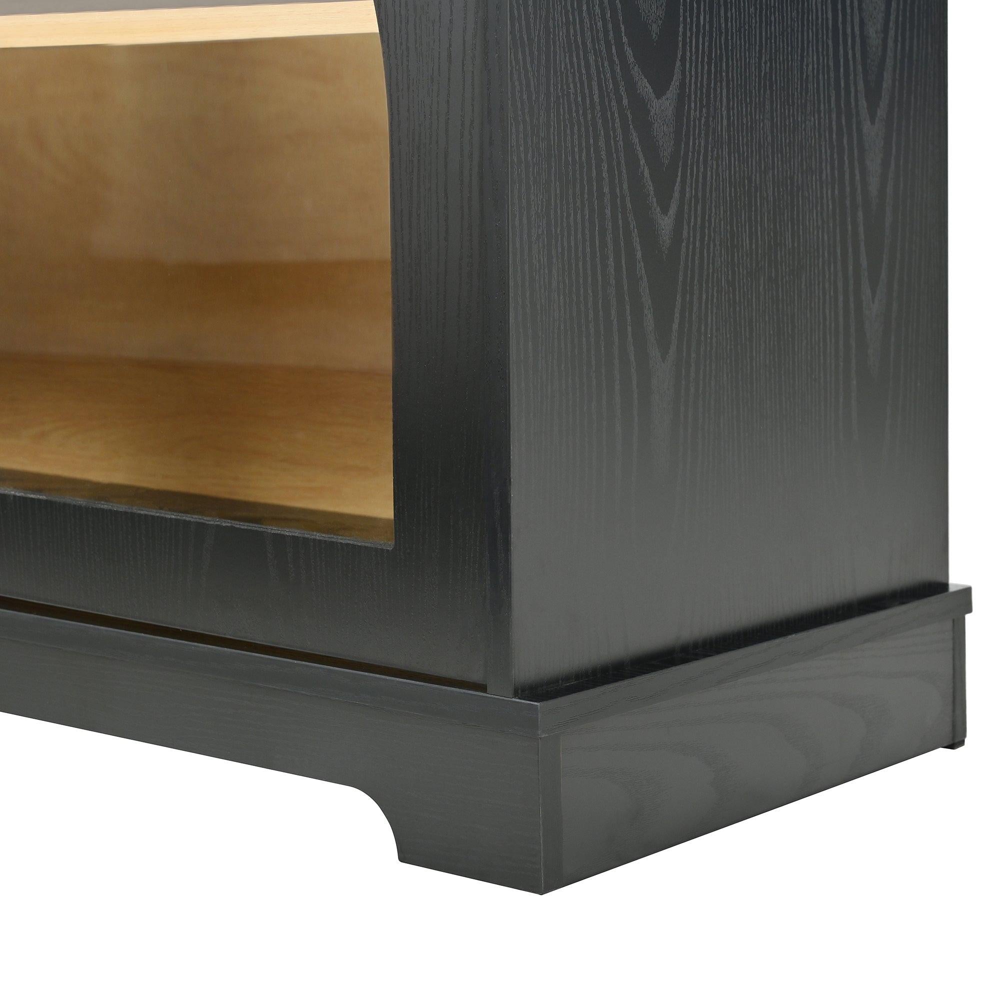 3-Piece Retro TV Stand Set with Bookshelf for Up to 70 TVs.