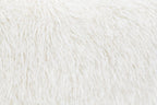 Contemporary White Swivel Chair with Ball Pillow.