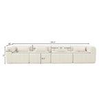 145.5 Inch Modular Sectional Sofa for Living Room.