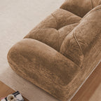 Modern Velvet Sofa Set - 2 Piece Deep Seat Couch.
