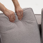 Teddy Fabric Single Sofa Chair for Cozy Interiors.