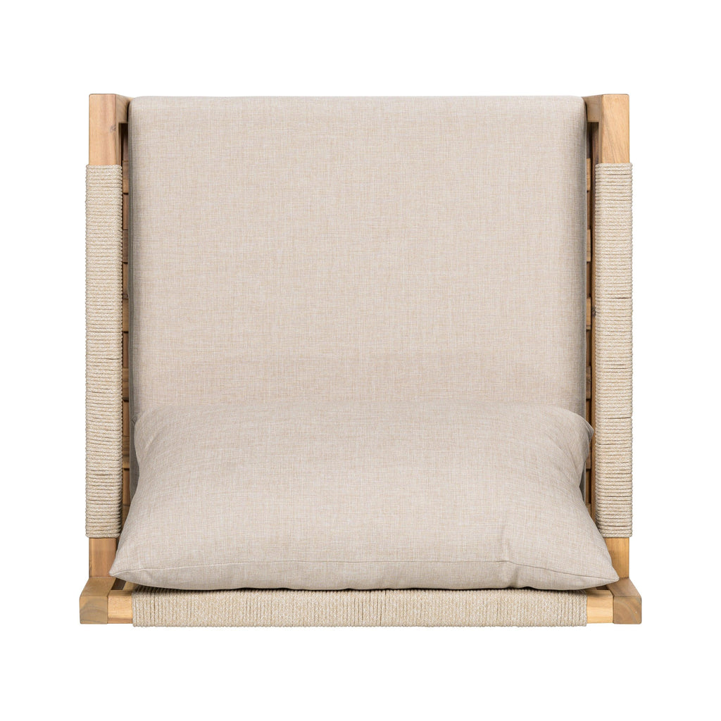 Acacia Wood Outdoor Leisure Chair - Comfortable Patio Seating.
