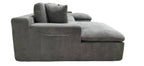 Coffee-Bean Like Upholstered Sectional Sofa for 4.