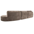 140' Modern Curved Sectional Sofa for Living Room.
