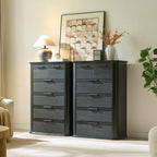 Modern 6 Drawer Dresser Storage for Bedroom & Living Room.