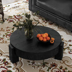 Round Coffee Table with Hidden Storage for Small Spaces.