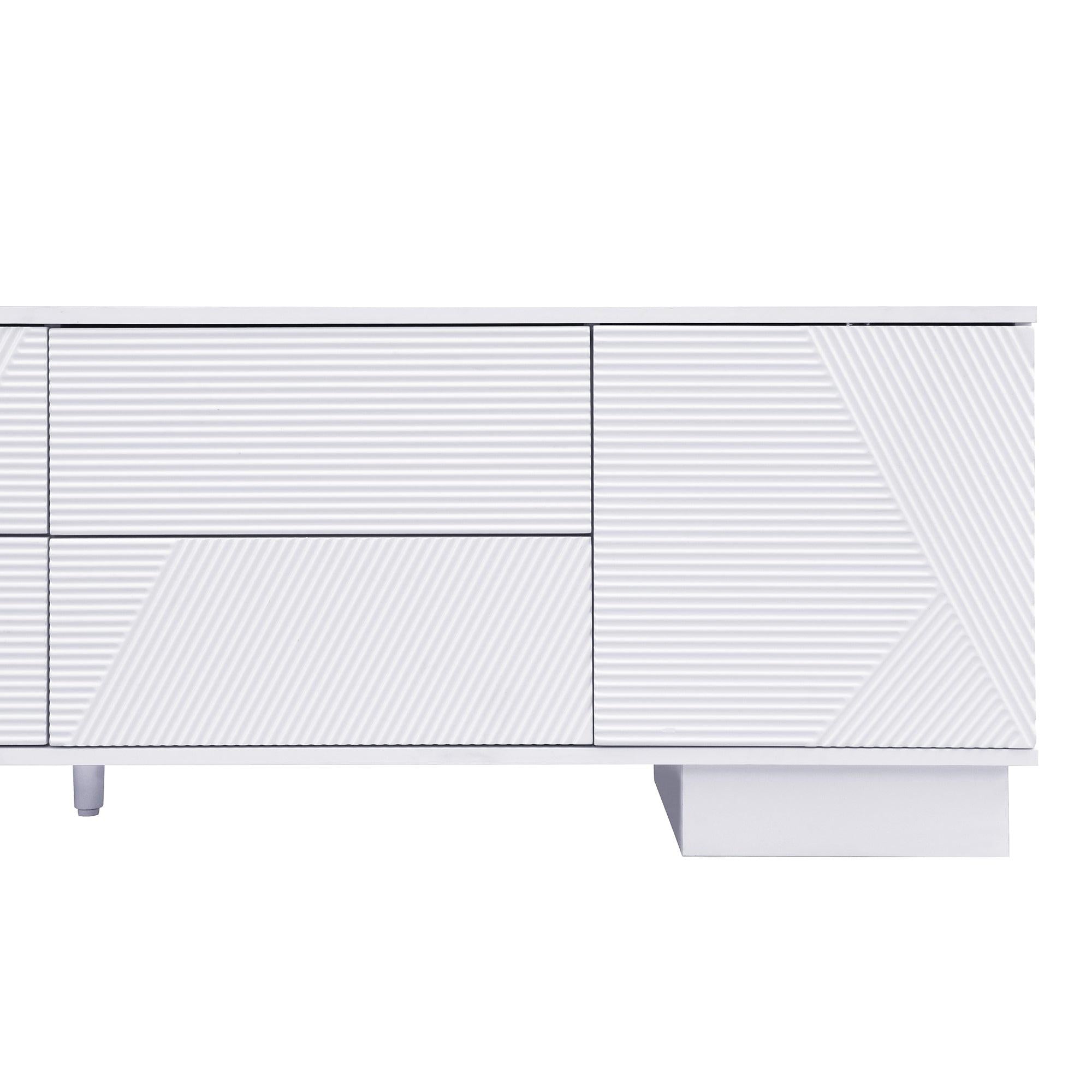 70.8'' Modern TV Stand for 75 Inch TVs - Stylish Storage Solution.
