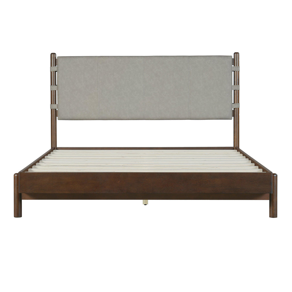 Queen Rubber Wood Bed Frame with Headboard.