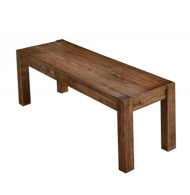 Transitional Wood Dining Bench for Entryway or Dining Room.