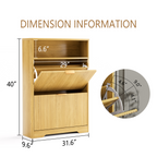 Hidden Shoe Storage Cabinet for Entryways