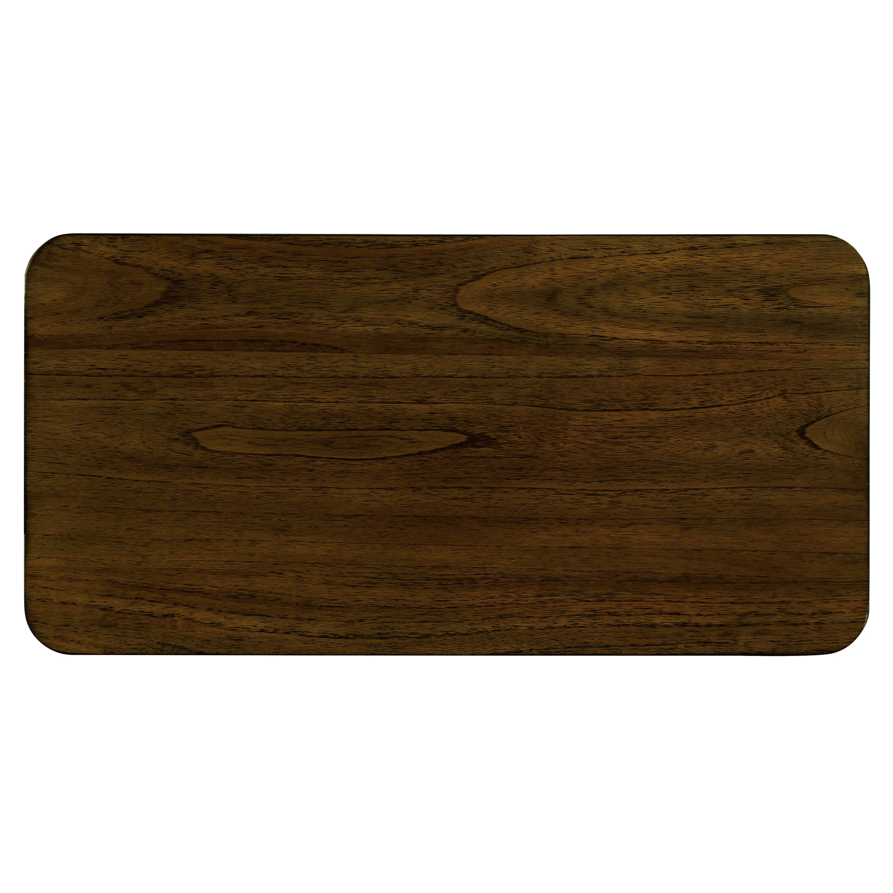 25'' Rectangular Farmhouse End Table with Storage Shelf, Sofa Side Table with Solid Wood Legs for Living Room, Bedroom, Office, Walnut