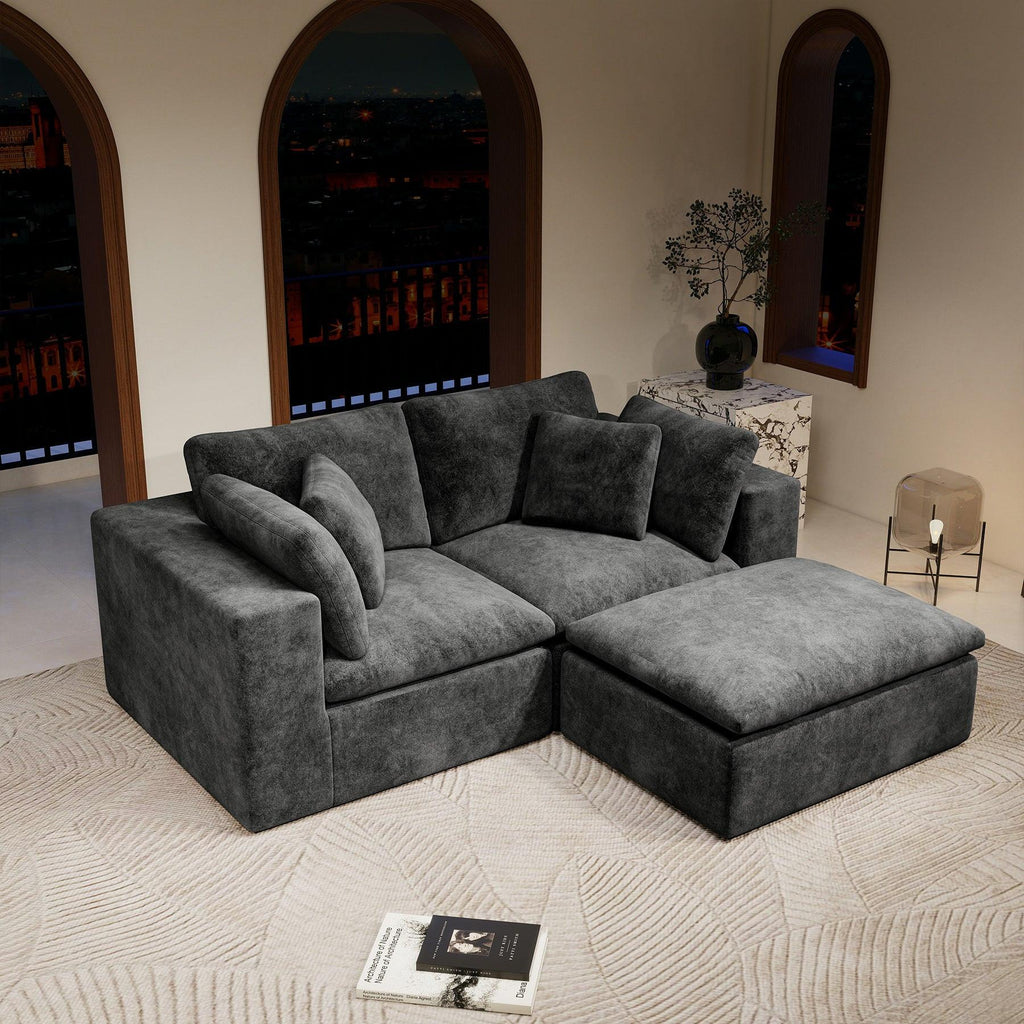Modular Sectional Sofa - Compressed Couch for Living Room.