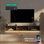 LED Floating TV Stand Wall Mounted for 55-65 Inch TVs.